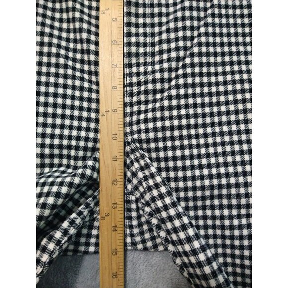 Talbots Pants Womens 20W Black White Plaid Flawless High Waist Straight Leg - Picture 4 of 10